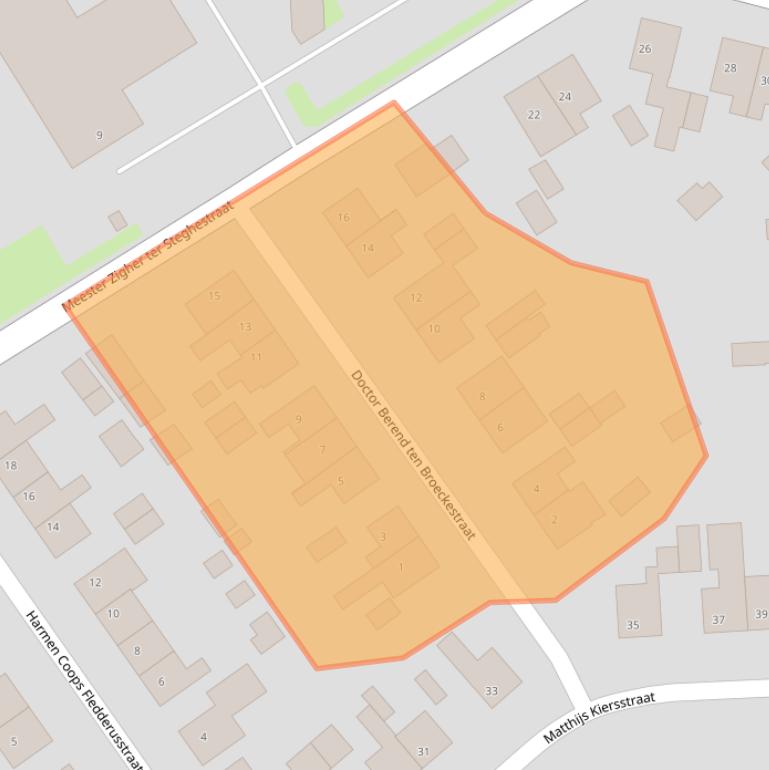 Kaart van postcodegebied 8331KH.