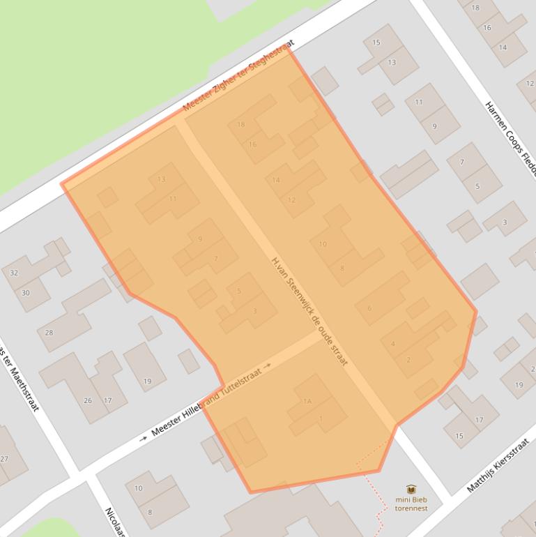 Kaart van postcodegebied 8331KK.