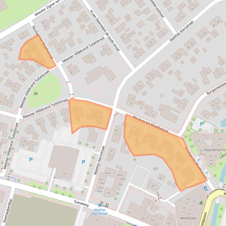 Kaart van postcodegebied 8331KL.