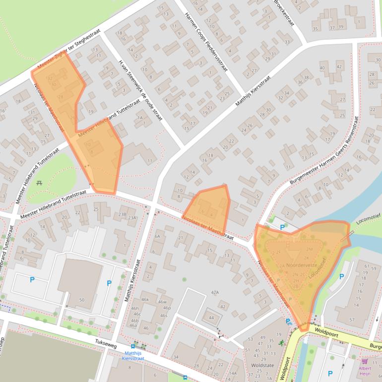 Kaart van postcodegebied 8331KM.