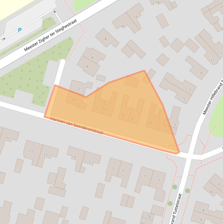 Kaart van postcodegebied 8331KW.