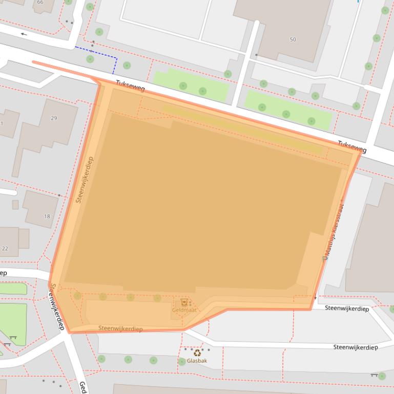 Kaart van postcodegebied 8331KZ.