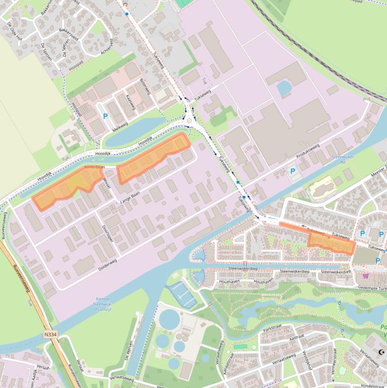 Kaart van postcodegebied 8331LA.