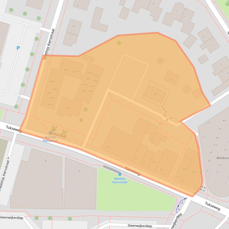 Kaart van postcodegebied 8331LC.
