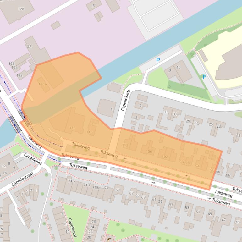 Kaart van postcodegebied 8331LG.