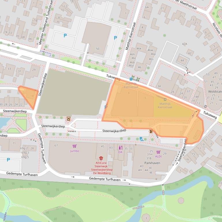 Kaart van postcodegebied 8331LS.