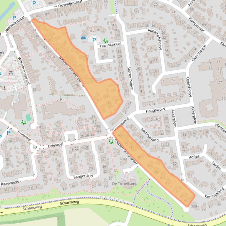 Kaart van postcodegebied 8331MA.