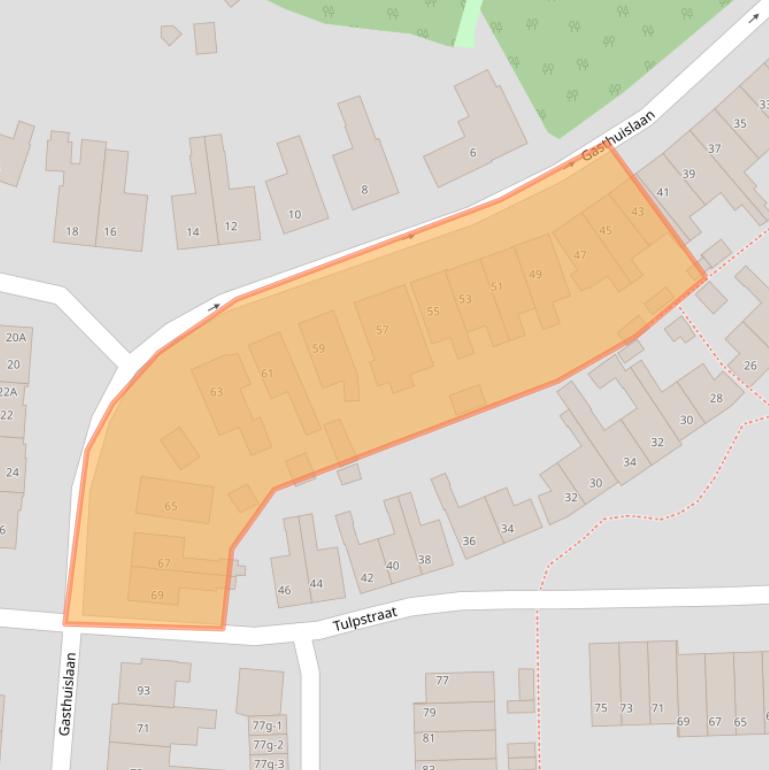 Kaart van postcodegebied 8331MS.