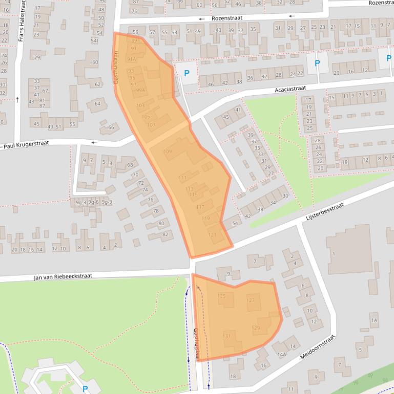Kaart van postcodegebied 8331MV.