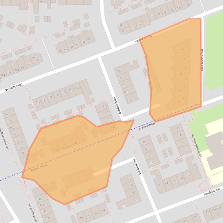 Kaart van postcodegebied 8331PJ.