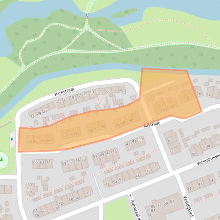 Kaart van postcodegebied 8331PM.