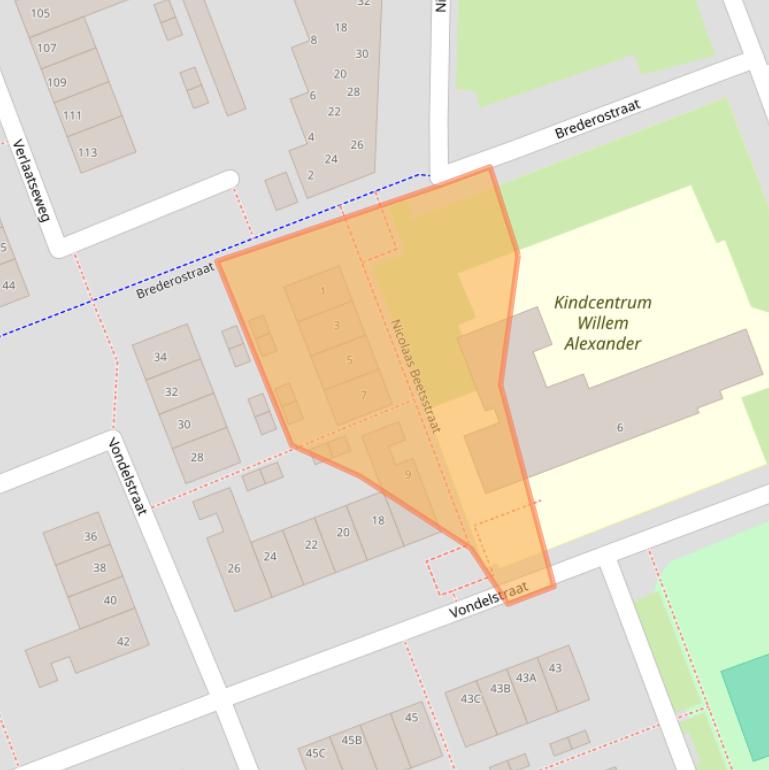 Kaart van postcodegebied 8331PR.