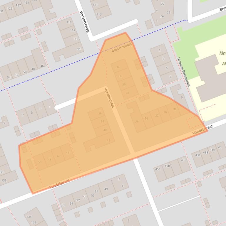 Kaart van postcodegebied 8331RD.