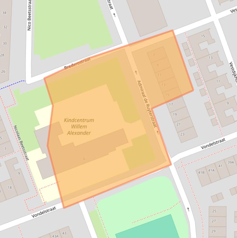 Kaart van postcodegebied 8331RV.