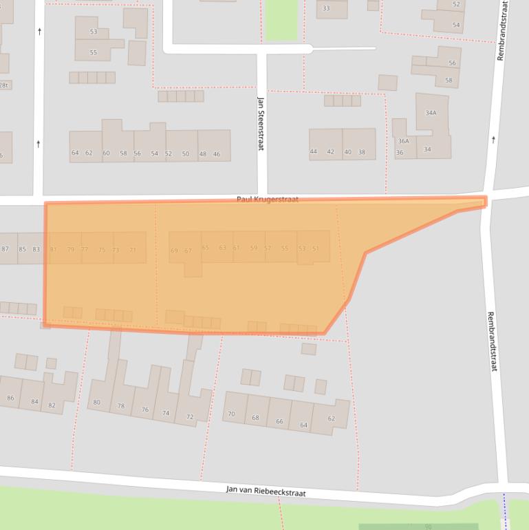 Kaart van postcodegebied 8331SG.