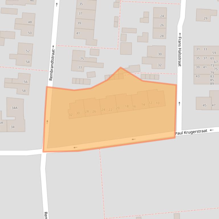 Kaart van postcodegebied 8331SJ.