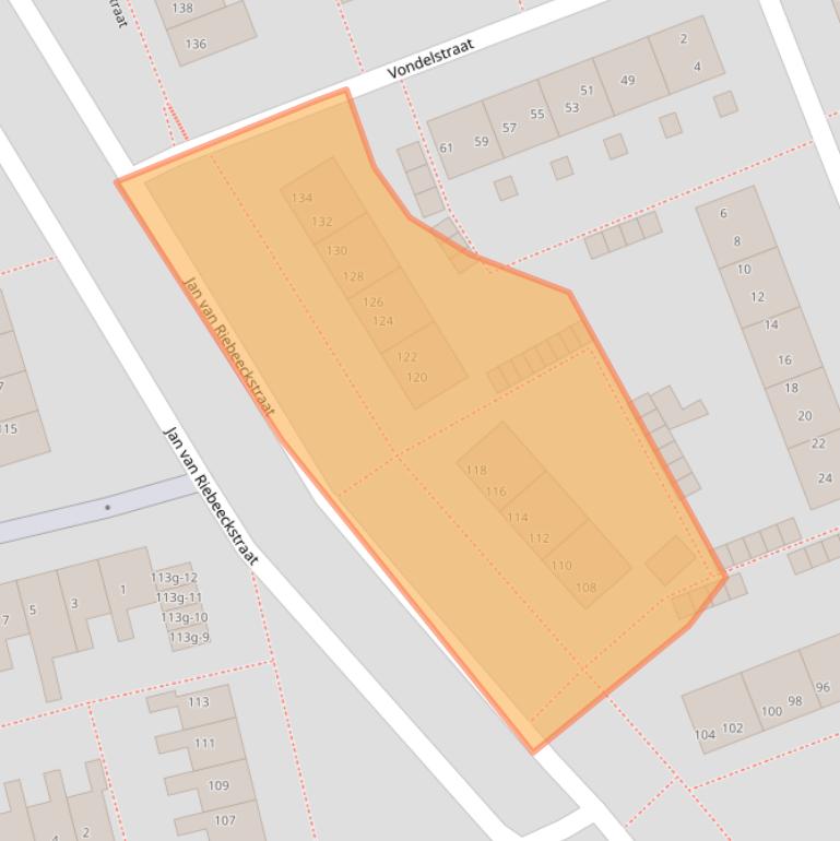 Kaart van postcodegebied 8331SW.