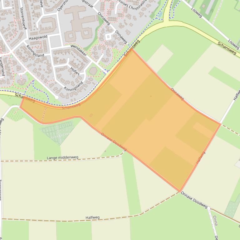 Kaart van postcodegebied 8331TU.