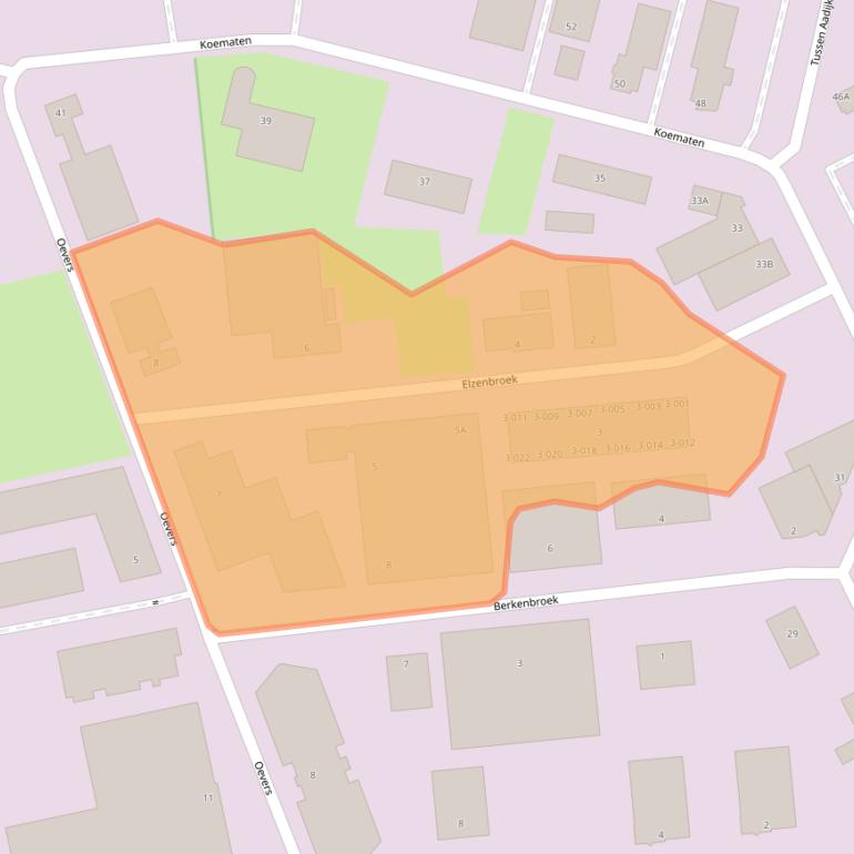 Kaart van postcodegebied 8331VD.