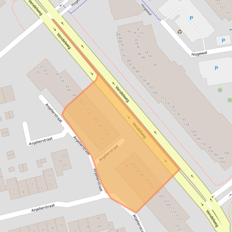 Kaart van postcodegebied 8331WC.
