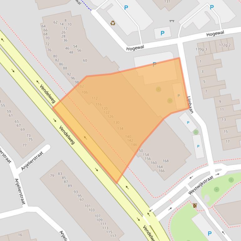 Kaart van postcodegebied 8331WJ.