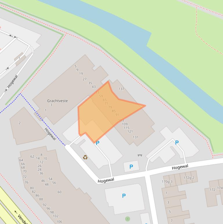 Kaart van postcodegebied 8331WN.