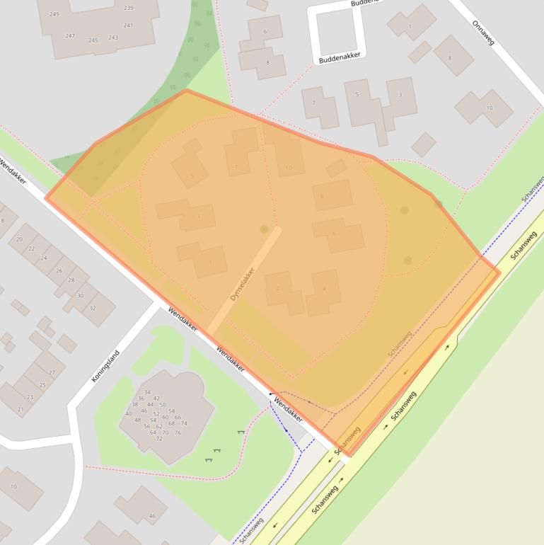 Kaart van postcodegebied 8331XL.