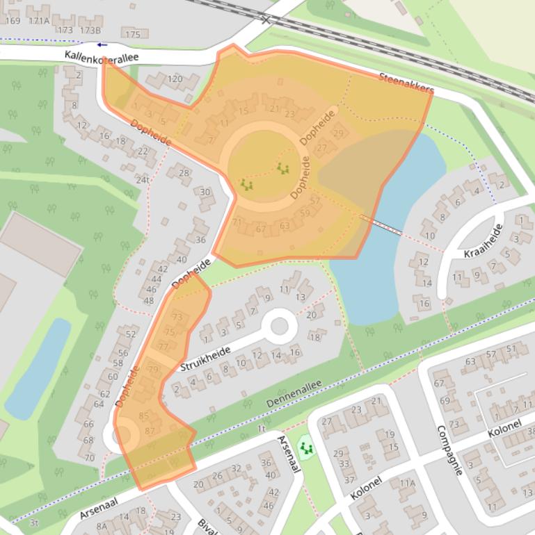 Kaart van postcodegebied 8331ZB.