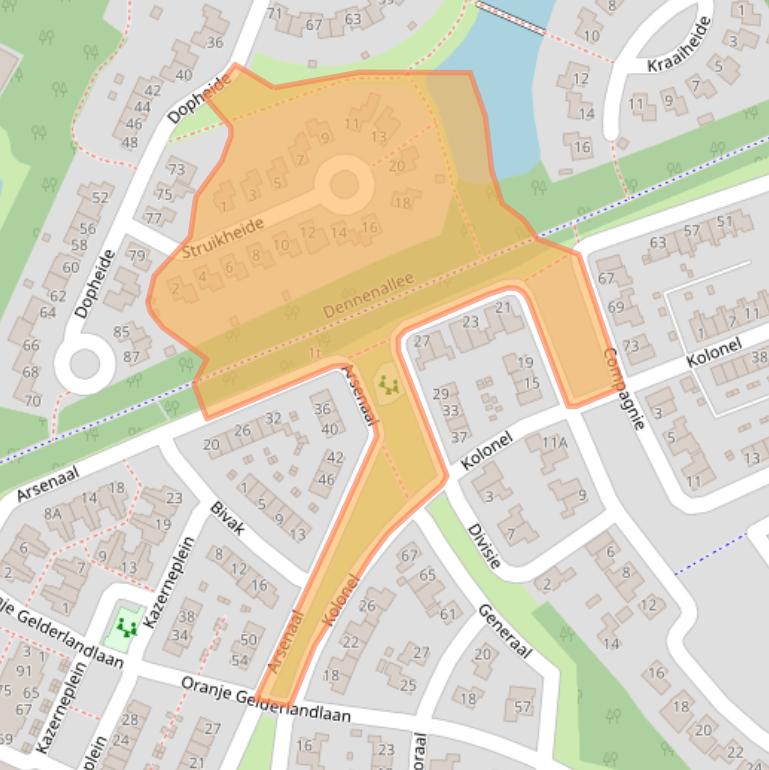 Kaart van postcodegebied 8331ZC.