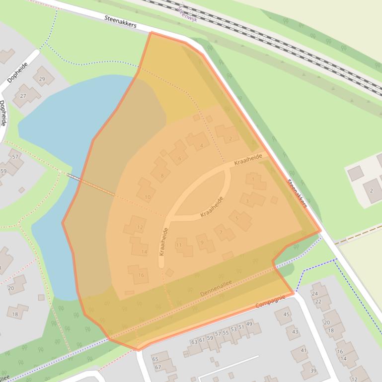 Kaart van postcodegebied 8331ZD.