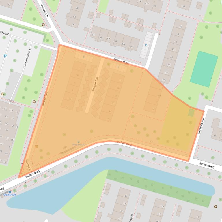 Kaart van postcodegebied 8332AD.