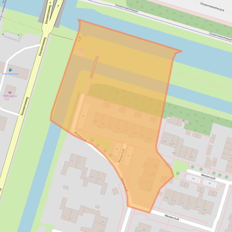 Kaart van postcodegebied 8332AK.