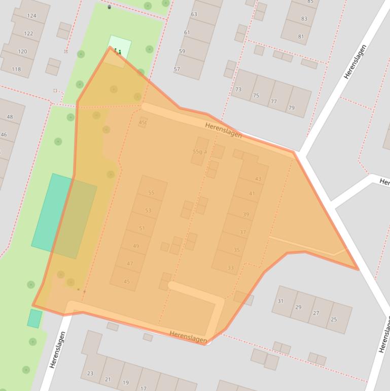 Kaart van postcodegebied 8332AM.