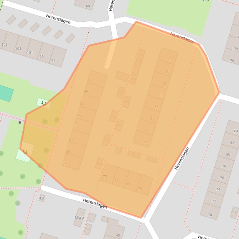 Kaart van postcodegebied 8332AN.