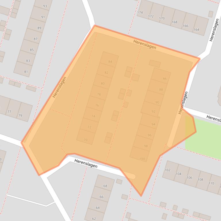 Kaart van postcodegebied 8332AT.