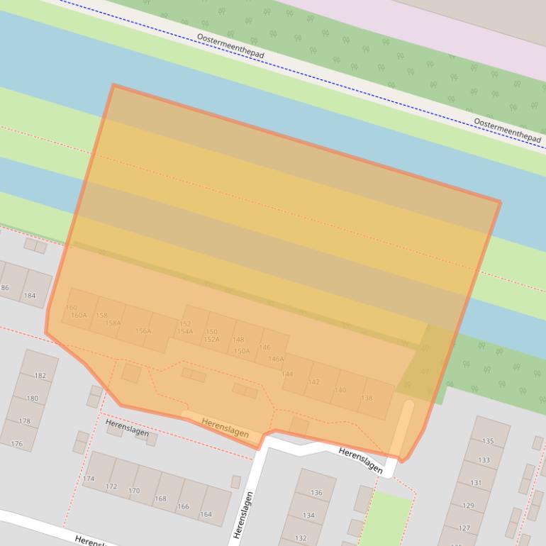 Kaart van postcodegebied 8332AW.