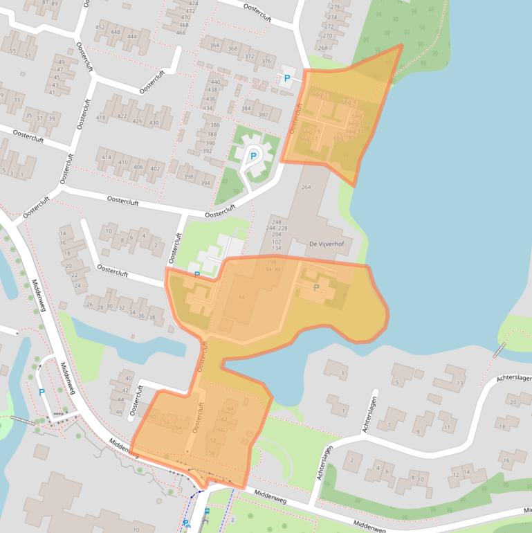 Kaart van postcodegebied 8332DH.