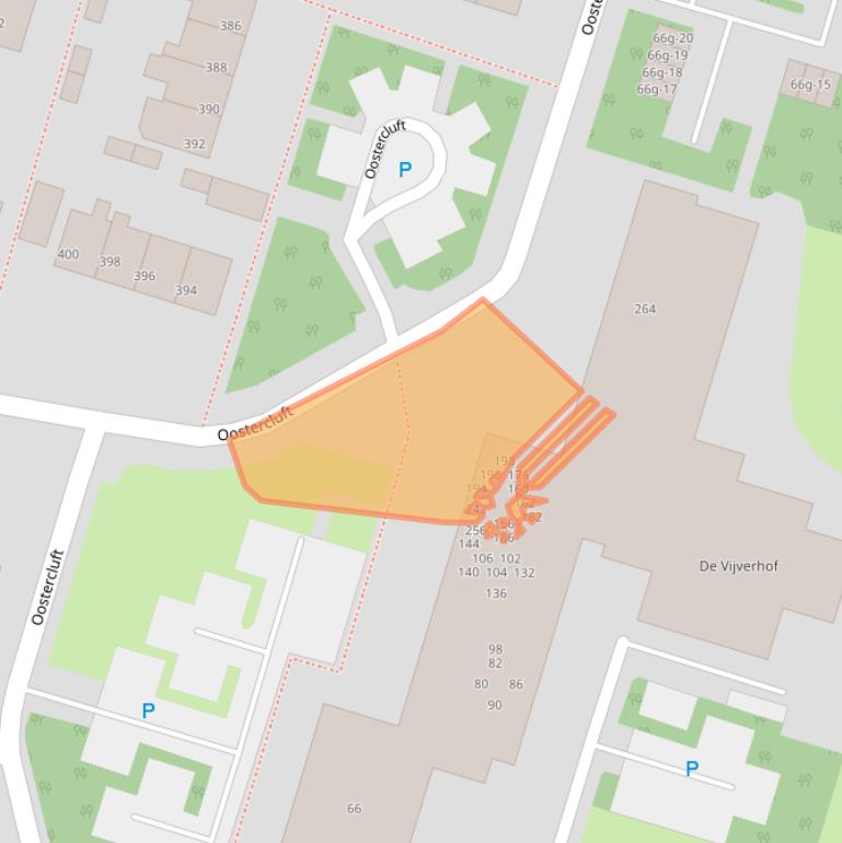 Kaart van postcodegebied 8332DK.