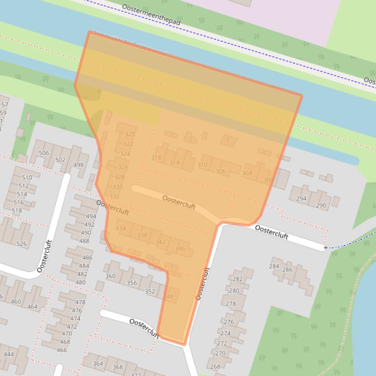 Kaart van postcodegebied 8332DN.