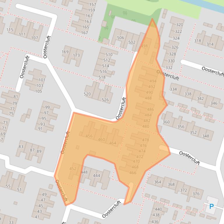 Kaart van postcodegebied 8332DS.
