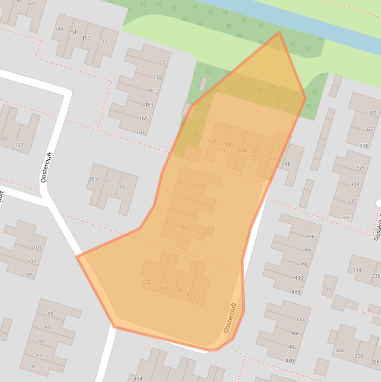 Kaart van postcodegebied 8332DT.