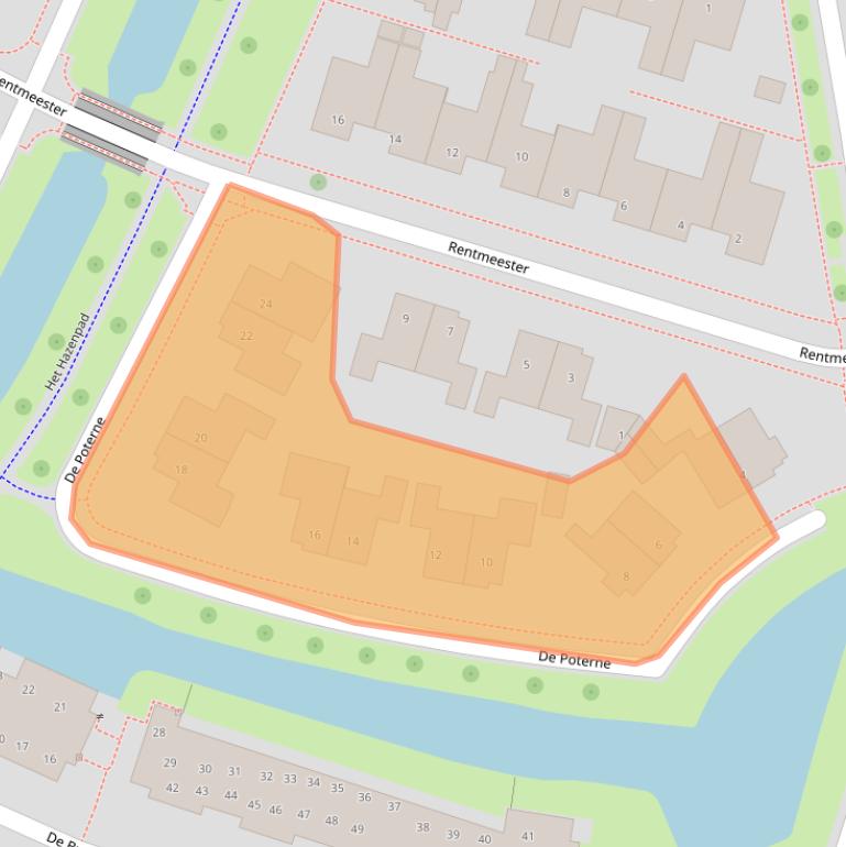 Kaart van postcodegebied 8332GP.