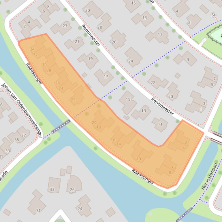 Kaart van postcodegebied 8332GT.