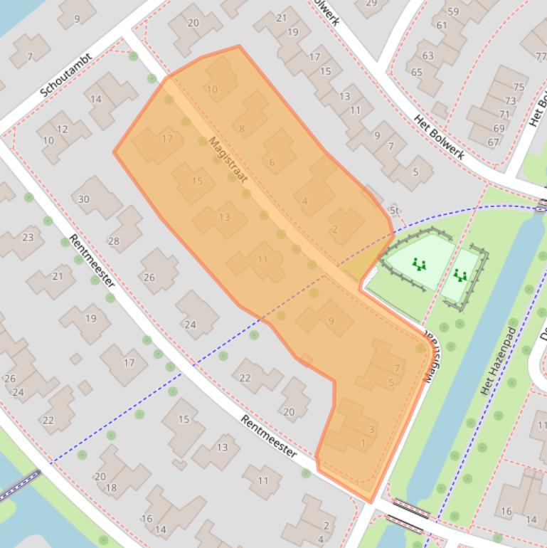 Kaart van postcodegebied 8332GV.