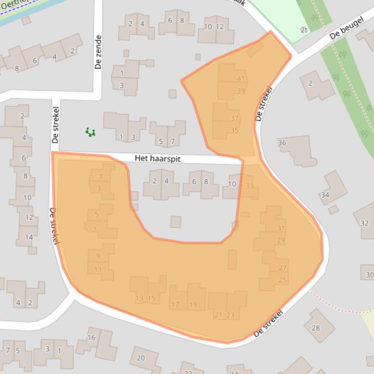 Kaart van postcodegebied 8332JP.