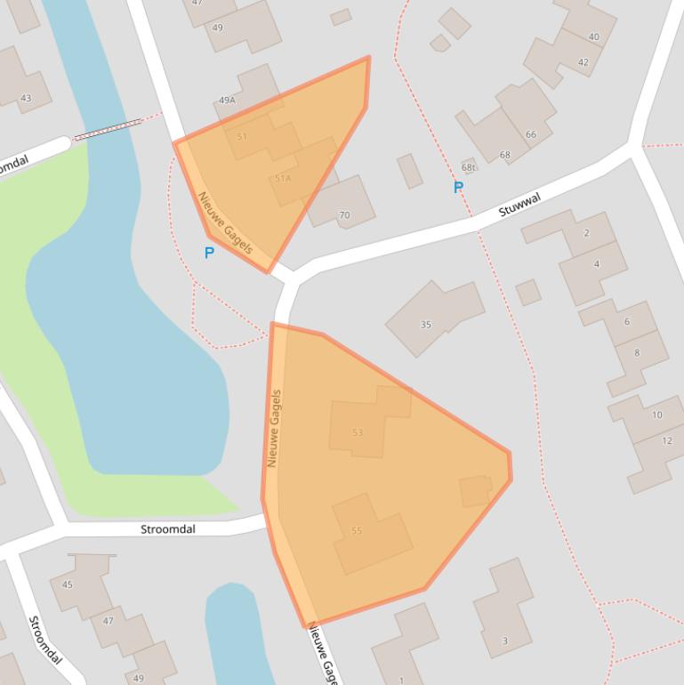 Kaart van postcodegebied 8332KB.