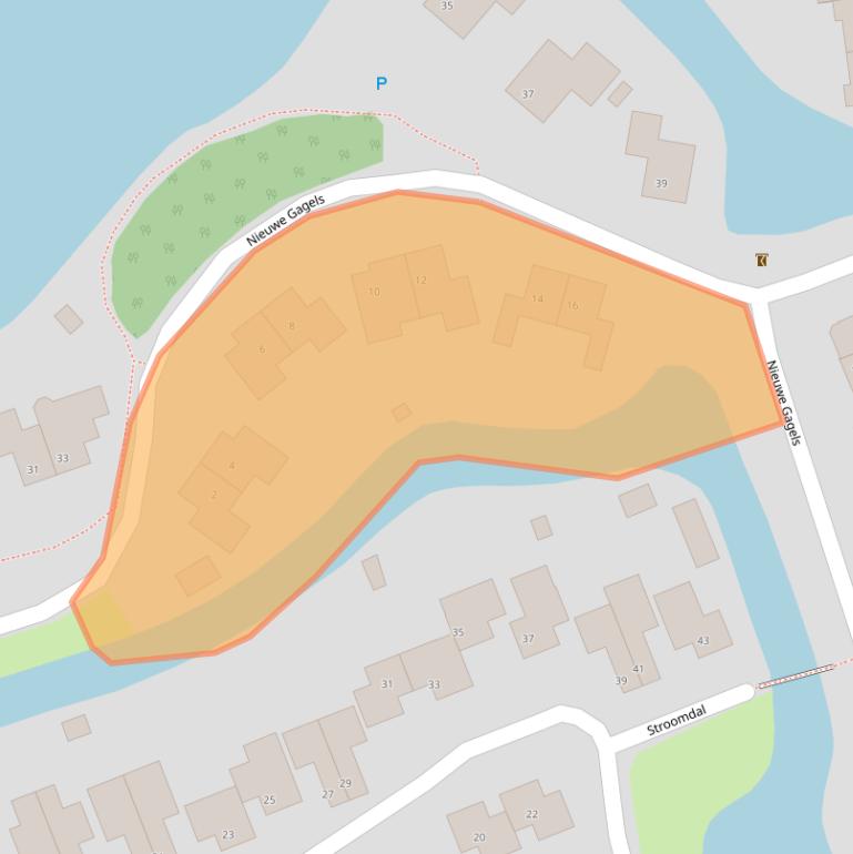 Kaart van postcodegebied 8332KC.