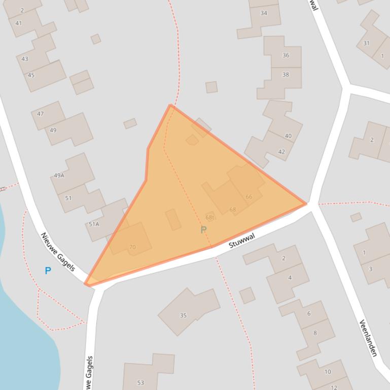 Kaart van postcodegebied 8332KM.