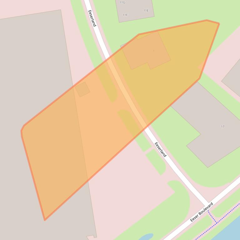 Kaart van postcodegebied 8332VH.