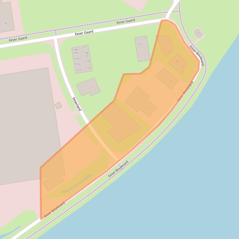 Kaart van postcodegebied 8332VM.